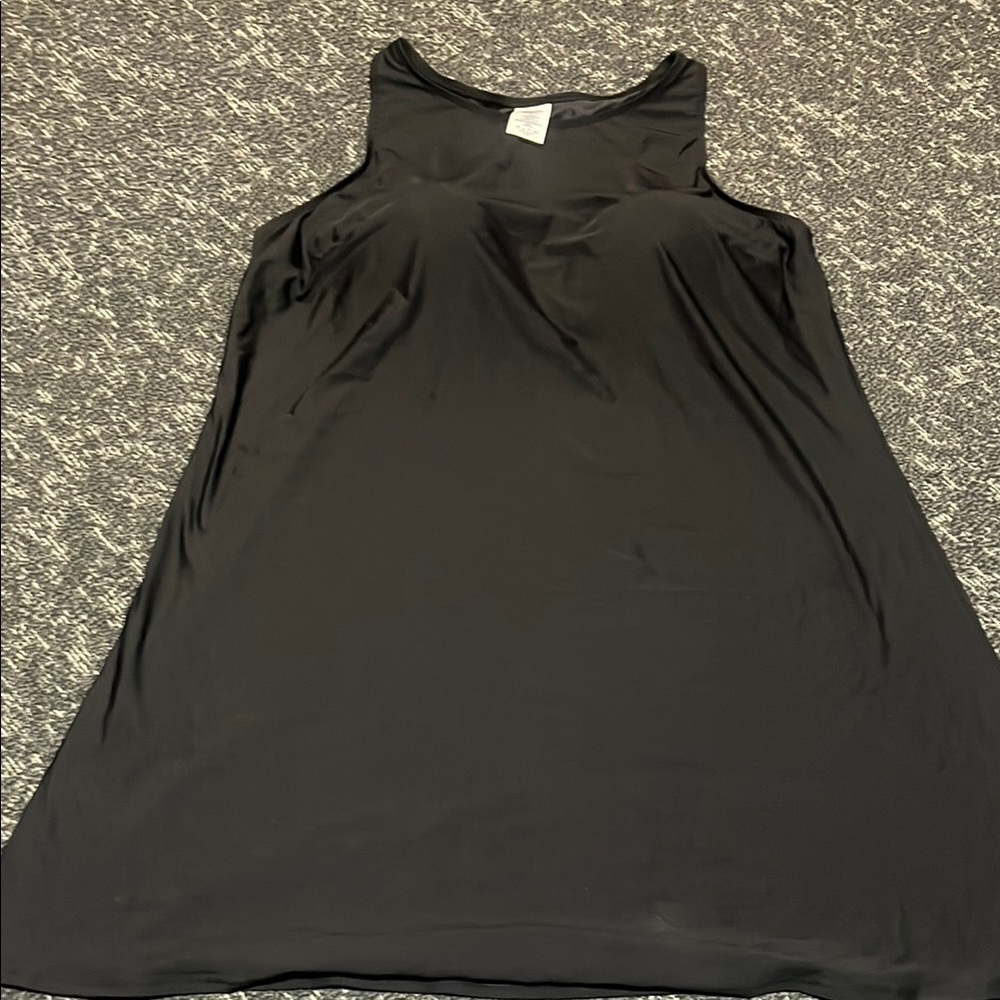 Lands end Black Sleeveless Swim Dress (no bottoms